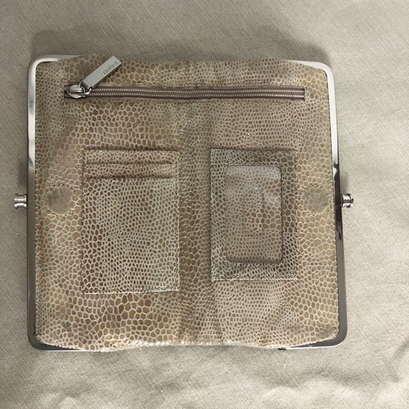 HOBO Gold Snakeprint Wallet - Picture 2 of 12